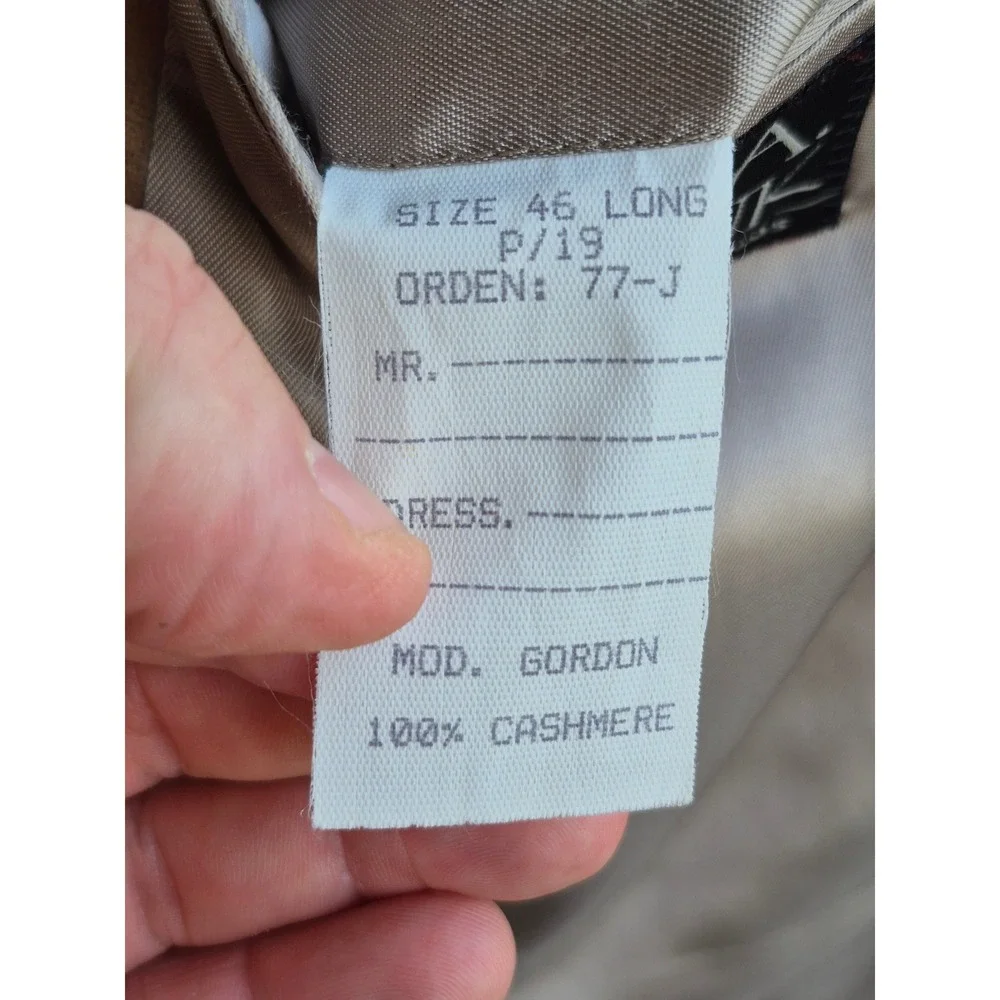 Jos. A. Bank Gordon 100% Cashmere Sport‎ Coat Blazer Camel Tan Mens 46 Long